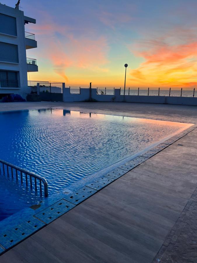 The Blue Pearl-Sensational Beach Apartment In Aourir Agadir Exteriör bild