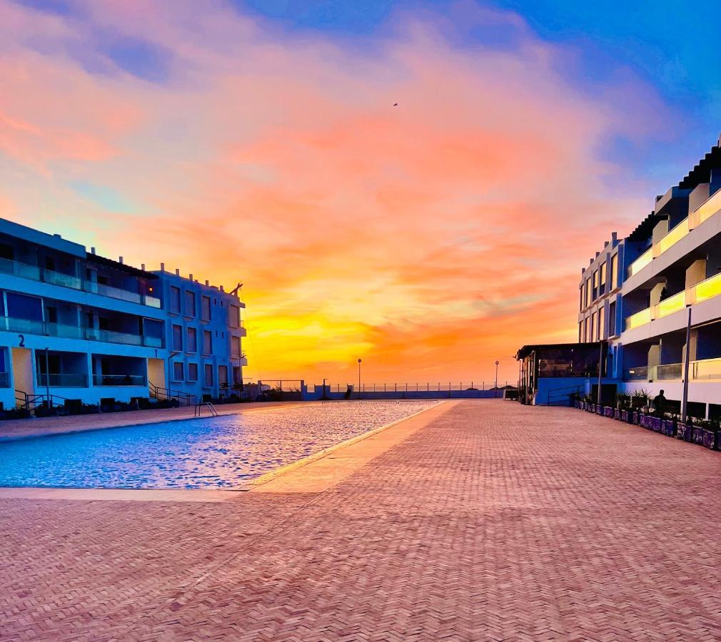 The Blue Pearl-Sensational Beach Apartment In Aourir Agadir Exteriör bild