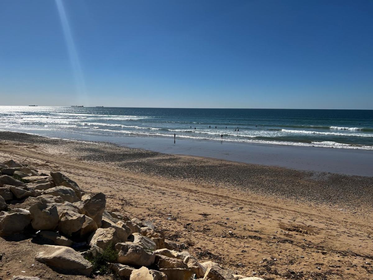 The Blue Pearl-Sensational Beach Apartment In Aourir Agadir Exteriör bild